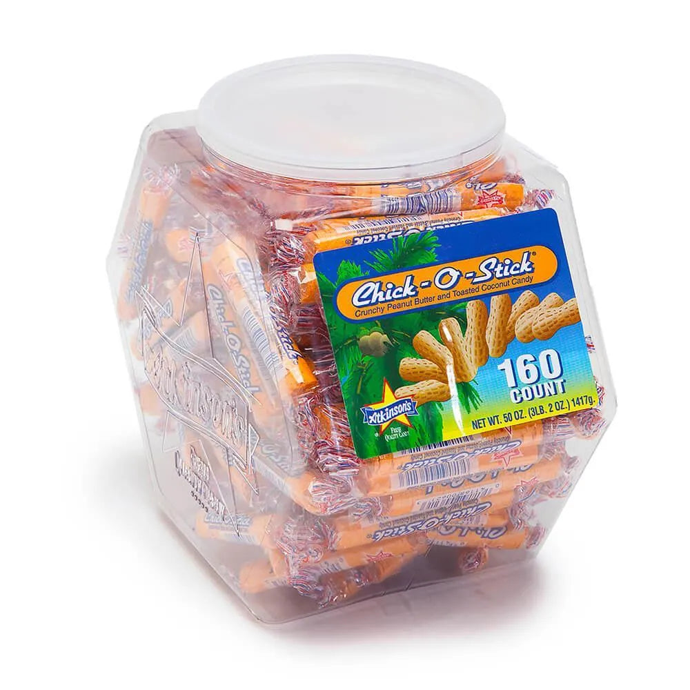 Atkinson Chick-O-Stick Original Candy: 160-Piece Jar