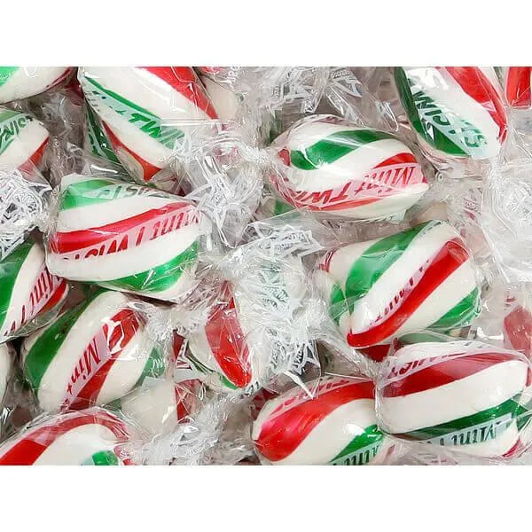 Atkinson Hard Candy Twists - Christmas Peppermint: 5LB Bag