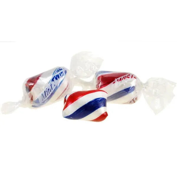 Atkinson Hard Candy Twists - Patriotic Peppermint: 5LB Bag