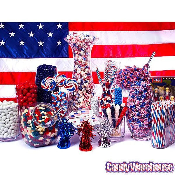 Atkinson Hard Candy Twists - Patriotic Peppermint: 5LB Bag