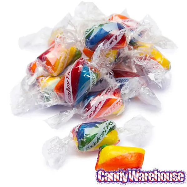 Atkinson Hard Candy Twists - Rainbow Cherry: 5LB Bag