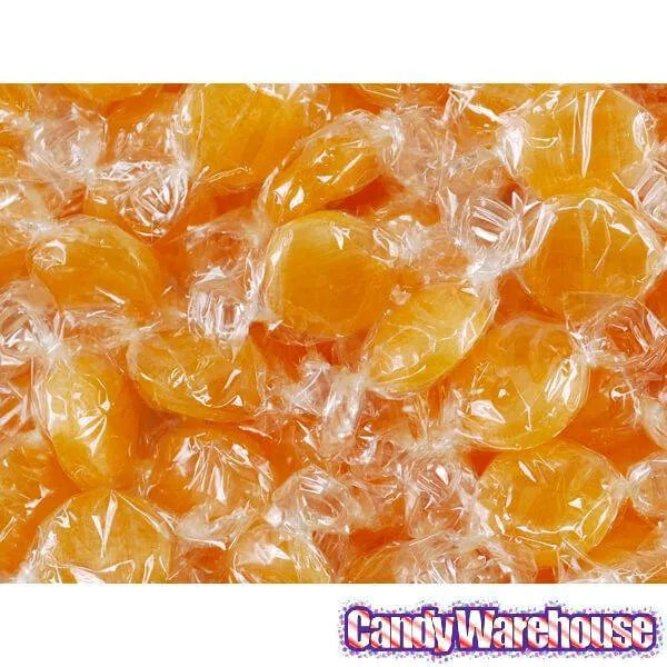 Atkinson Peach Hard Candy Buttons: 5LB Bag