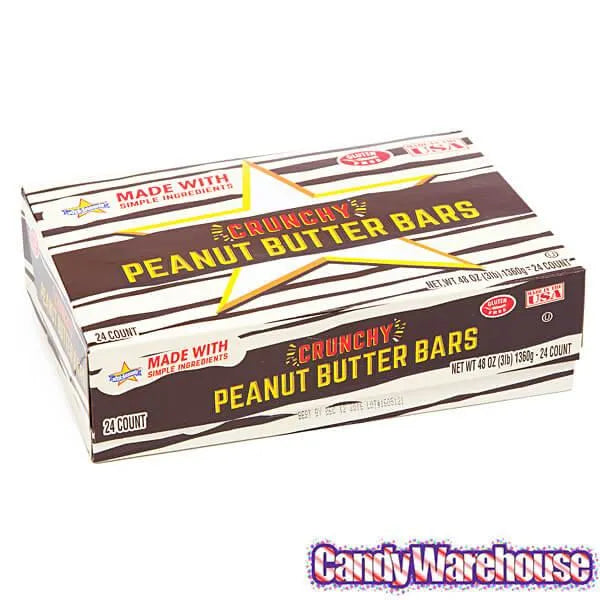 Atkinson Peanut Butter Bar Candy Bars: 24-Piece Box