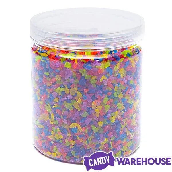 Atkinson Rainbow Confetti Rock Candy Crystals Mix: 1LB Jar