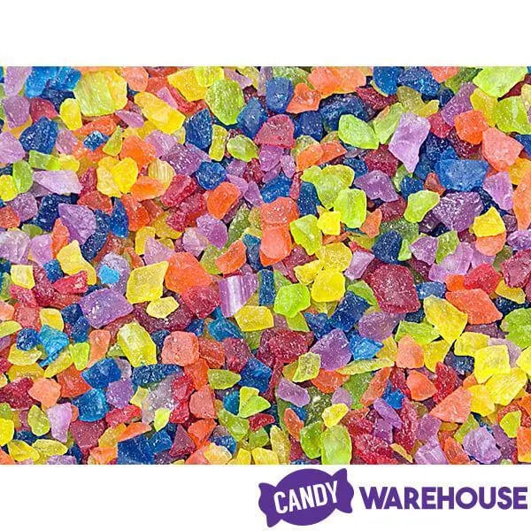 Atkinson Rainbow Confetti Rock Candy Crystals Mix: 1LB Jar