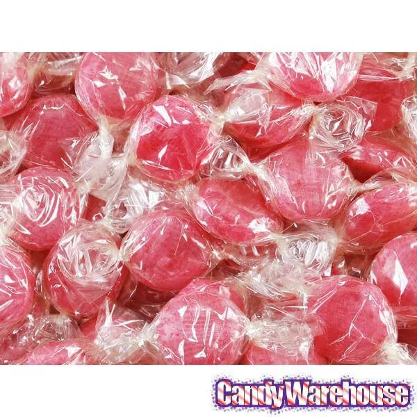 Atkinson Strawberry Hard Candy Buttons: 5LB Bag