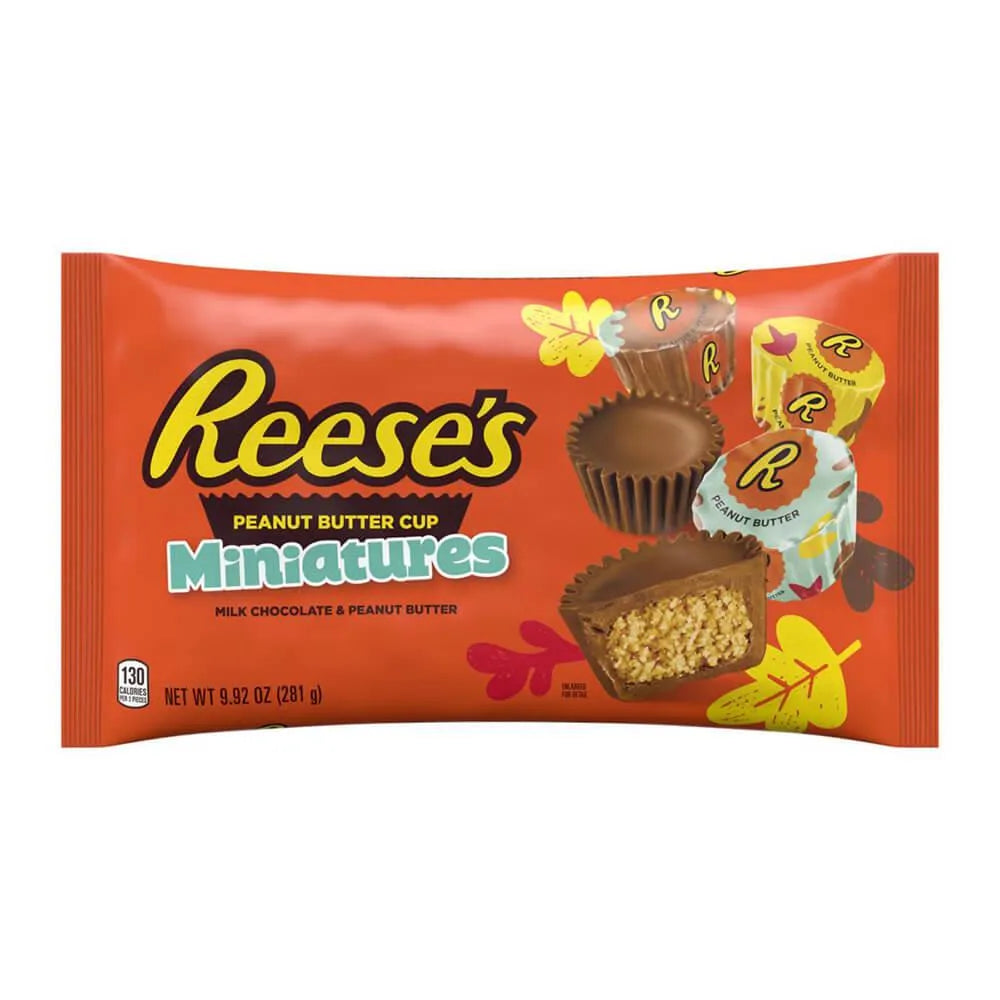 Autumn Foiled Reese's Peanut Butter Cups Miniatures Candy: 9.9-OZ Bag