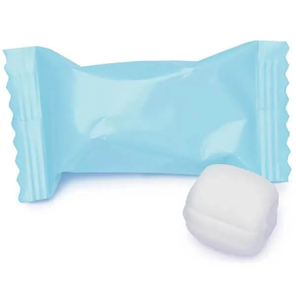 Baby Blue Wrapped Butter Mint Creams: 300-Piece Case