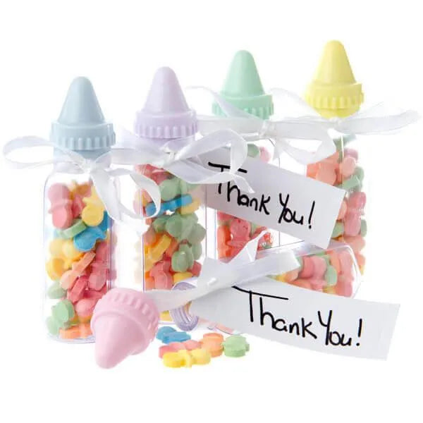 Baby Bottles Plastic Favor Kits: 24-Piece Tub