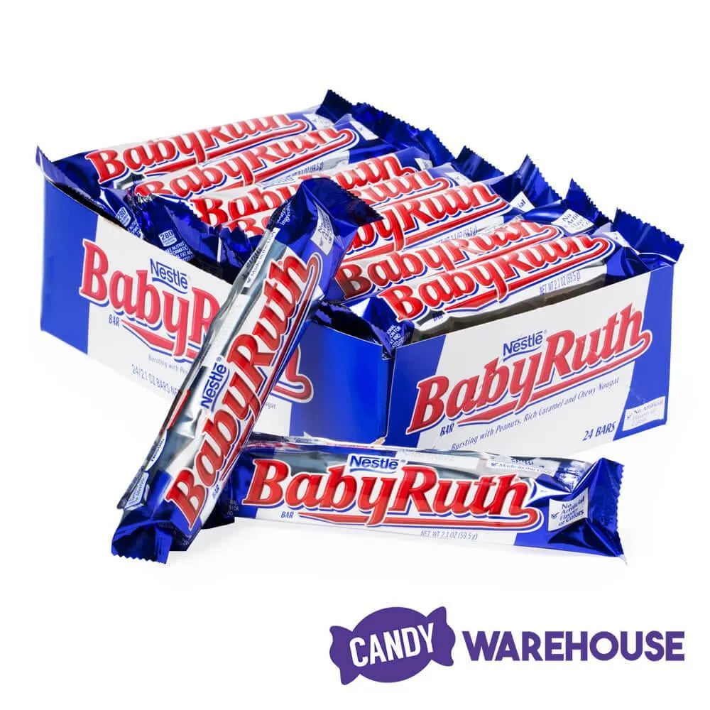 Baby Ruth Candy Bars: 24-Piece Box