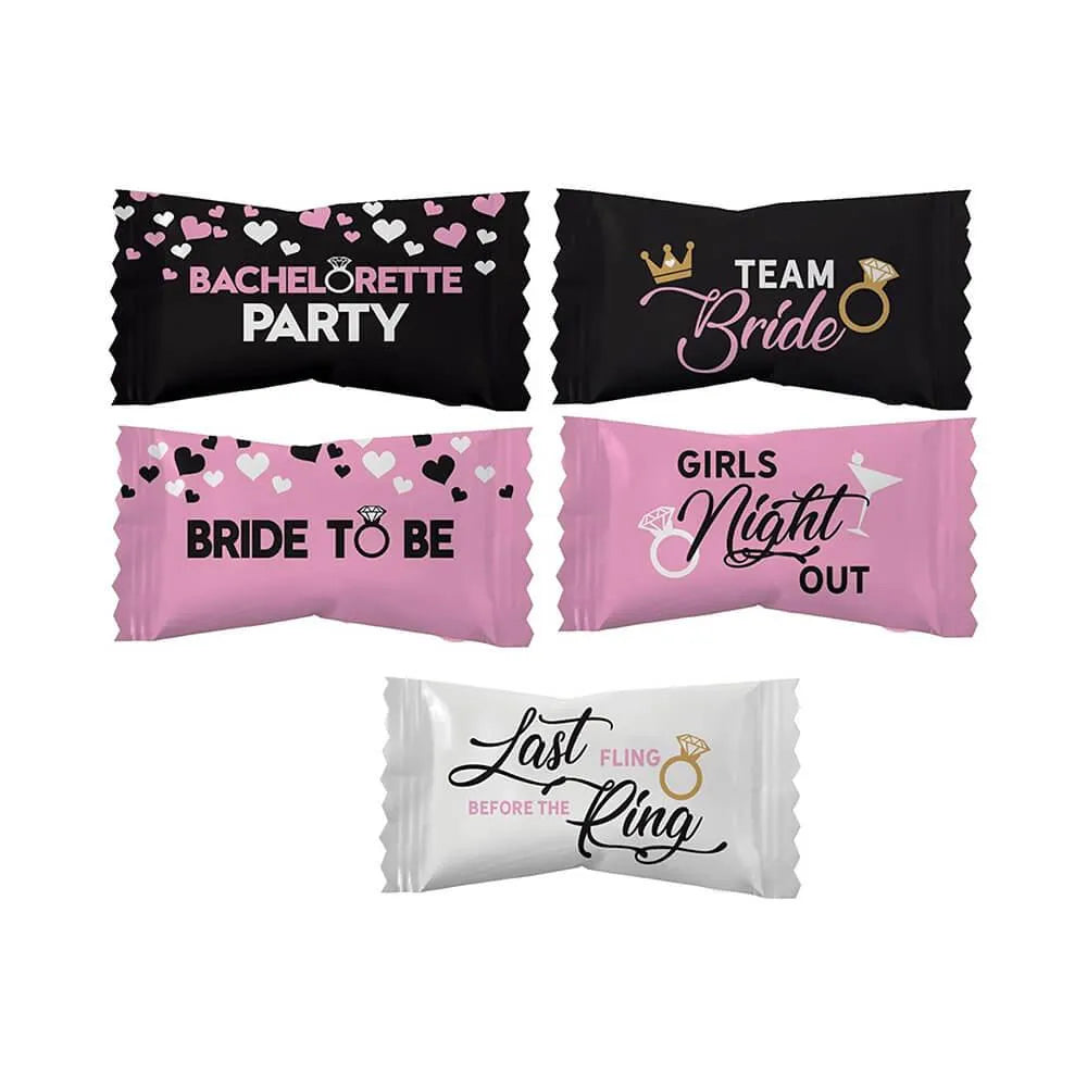 Bachelorette Party Wrapped Buttermint Creams: 300-Piece Case