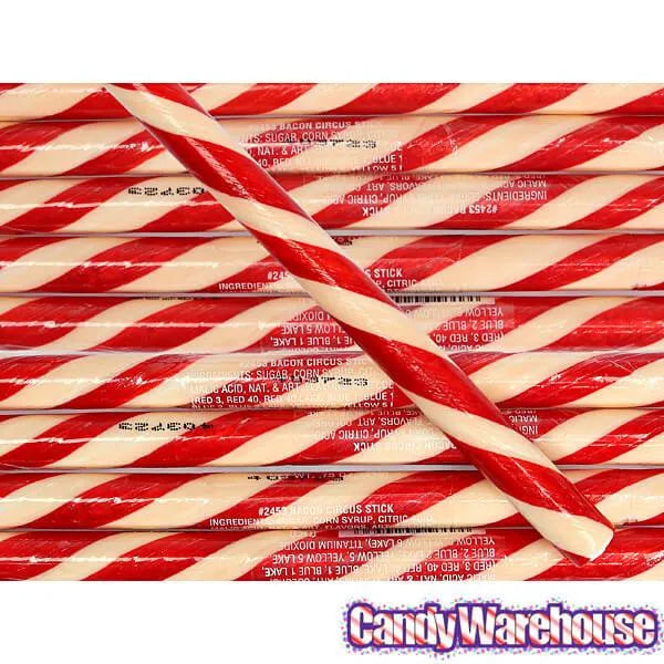 Bacon Hard Candy Sticks: 100-Piece Box