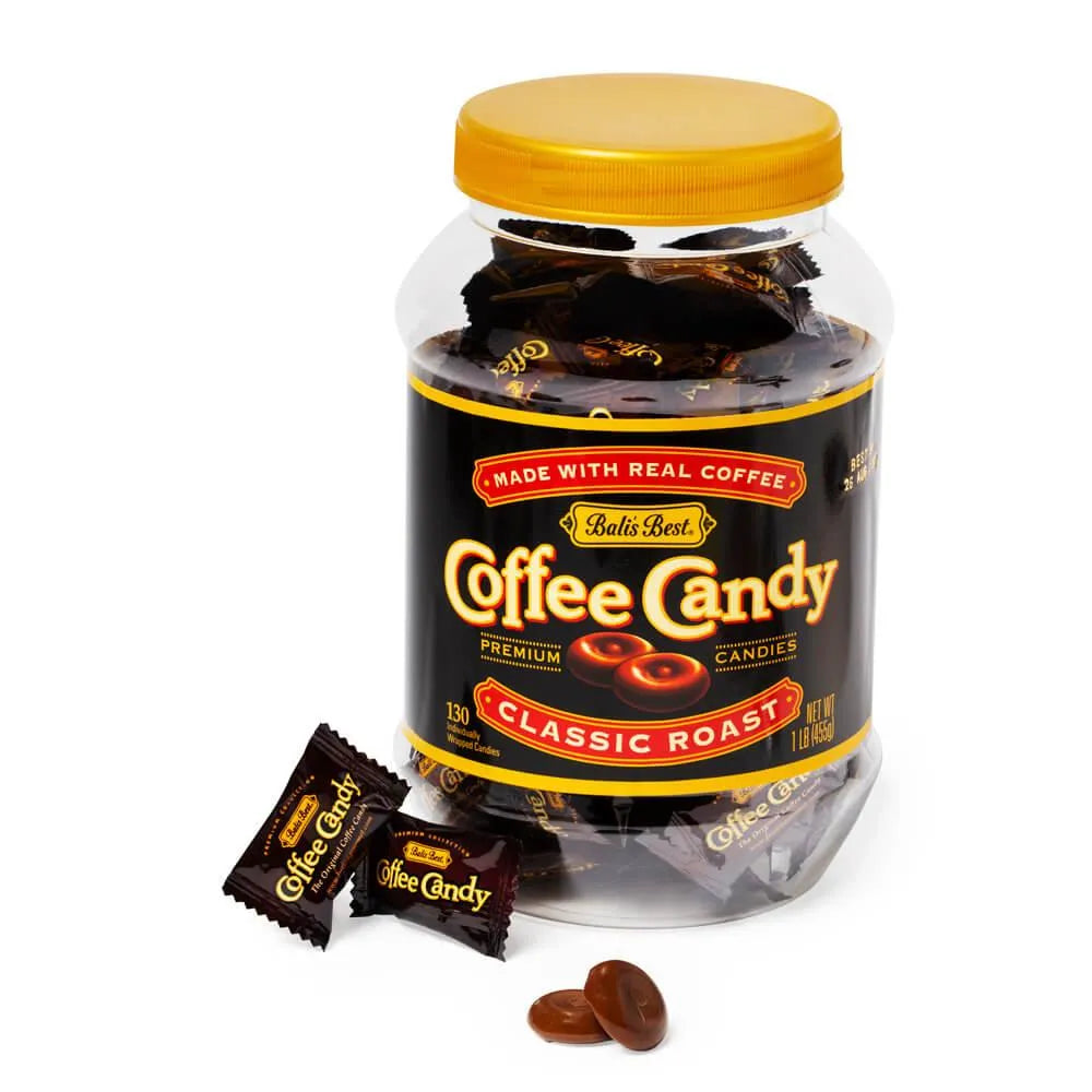 Bali's Best Coffee Candy - Classic Roast: 130-Piece Jar