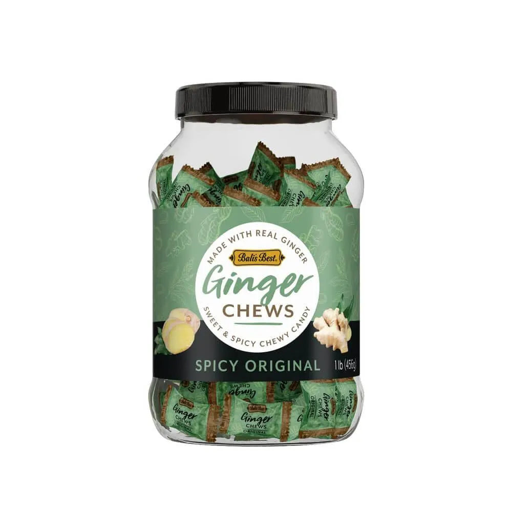 Bali's Best Spicy Ginger Chews: 1LB Jar