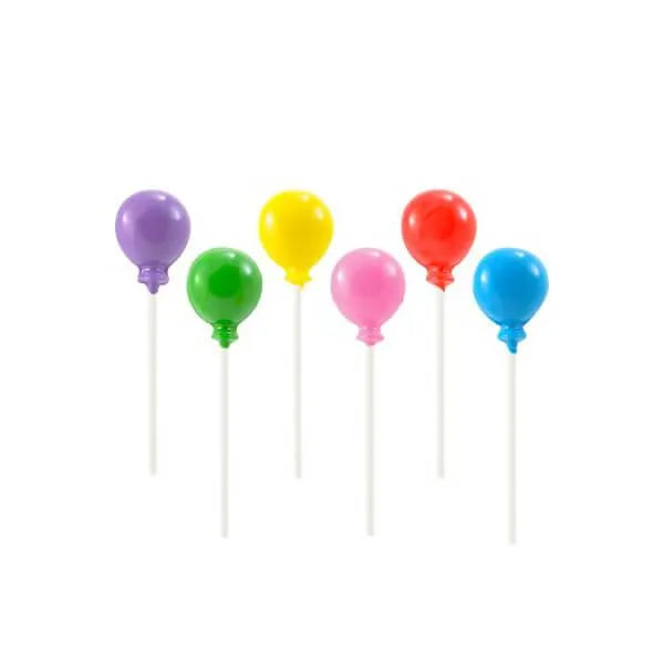 Balloons Hard Candy Lollipops: 12-Piece Pack