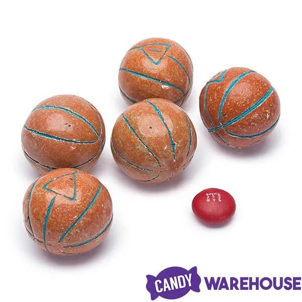 Basketballs Sour Bubblegum Tubes: 12-Piece Display