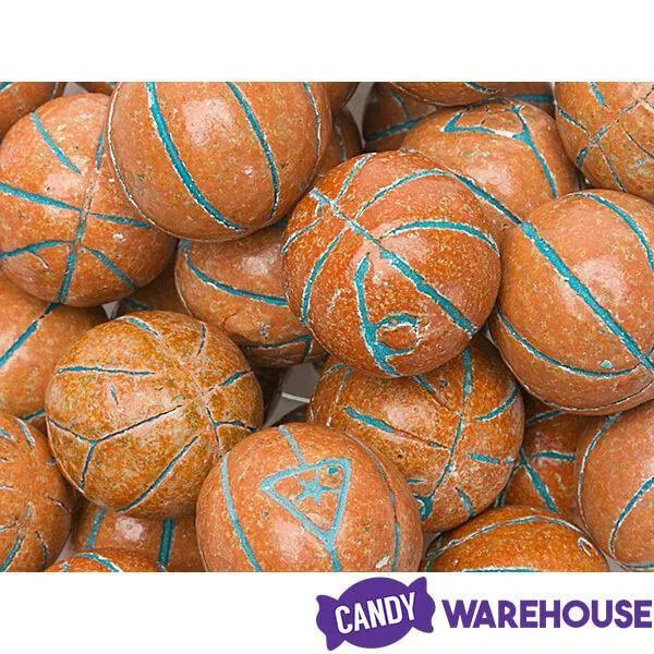 Basketballs Sour Powder Filled Gumballs: 1KG Bag