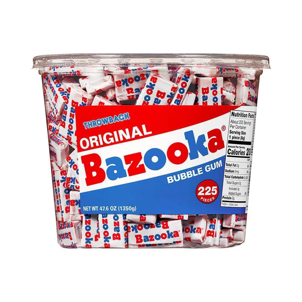 Bazooka Bubble Gum - Original: 225-Piece Tub