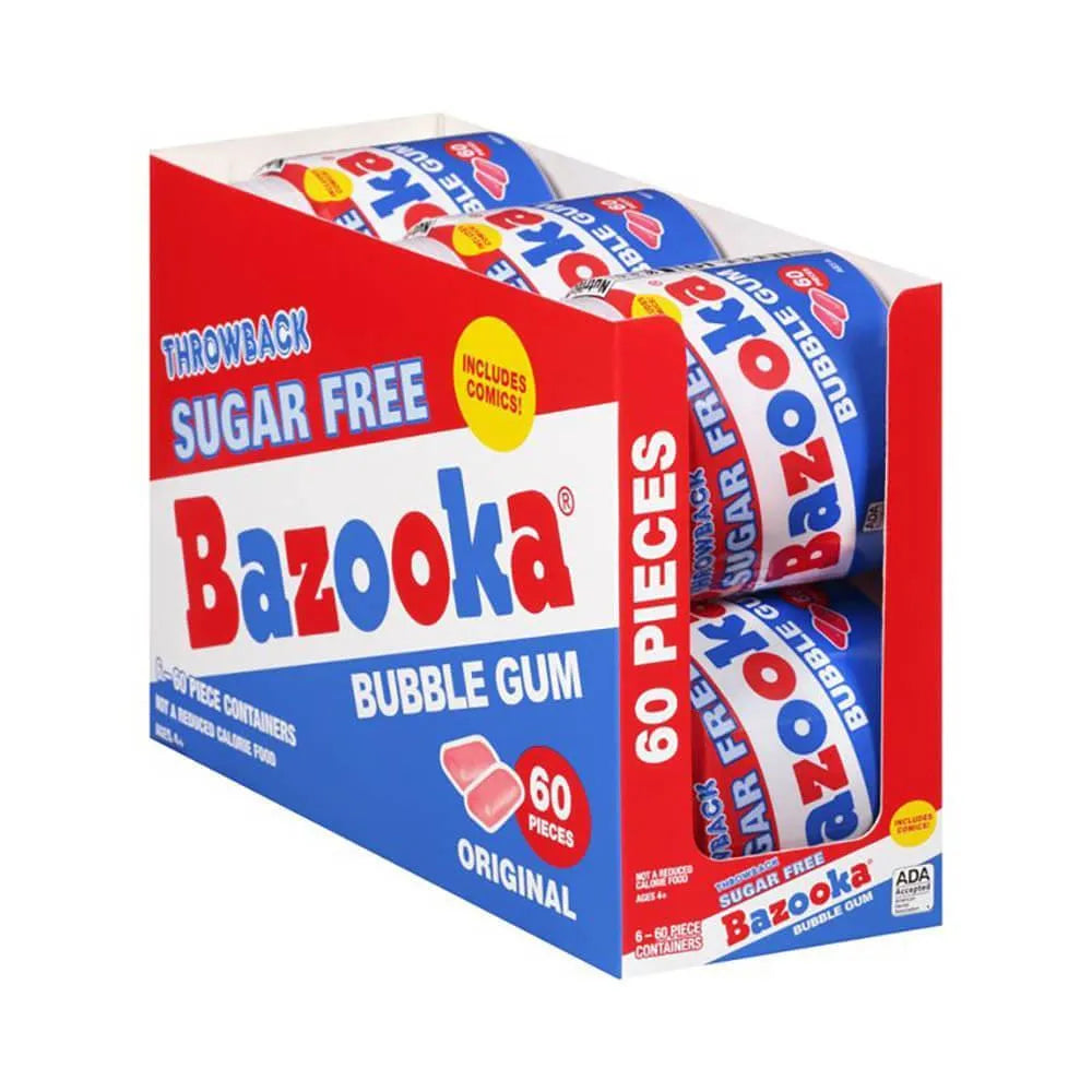 Bazooka Sugar Free Bubble Gum To Go Cup: 6-Piece Box