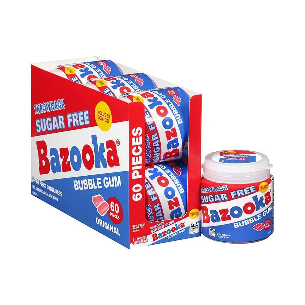 Bazooka Sugar Free Bubble Gum To Go Cup: 6-Piece Box