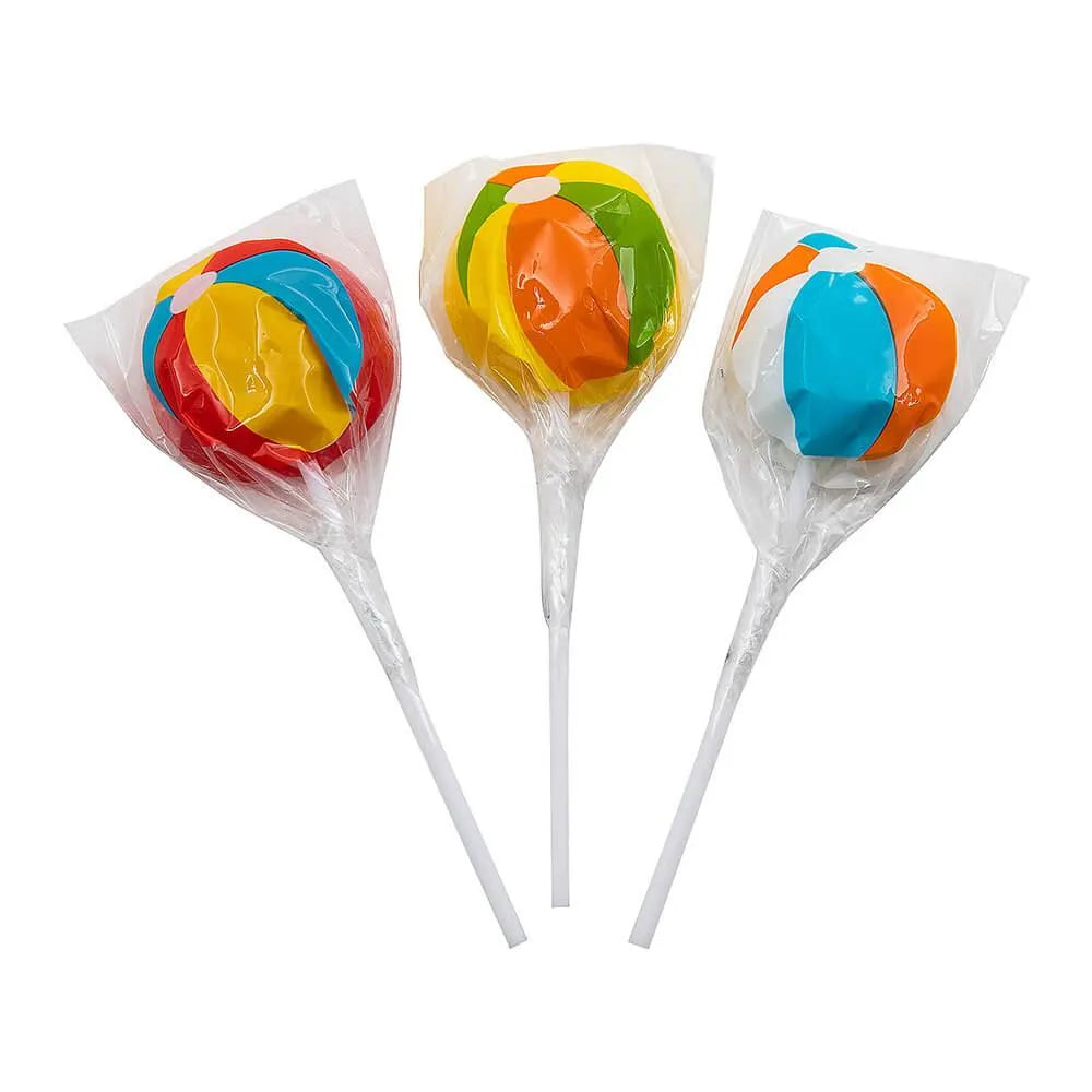 Beach Ball Lollipops: 12-Piece Box