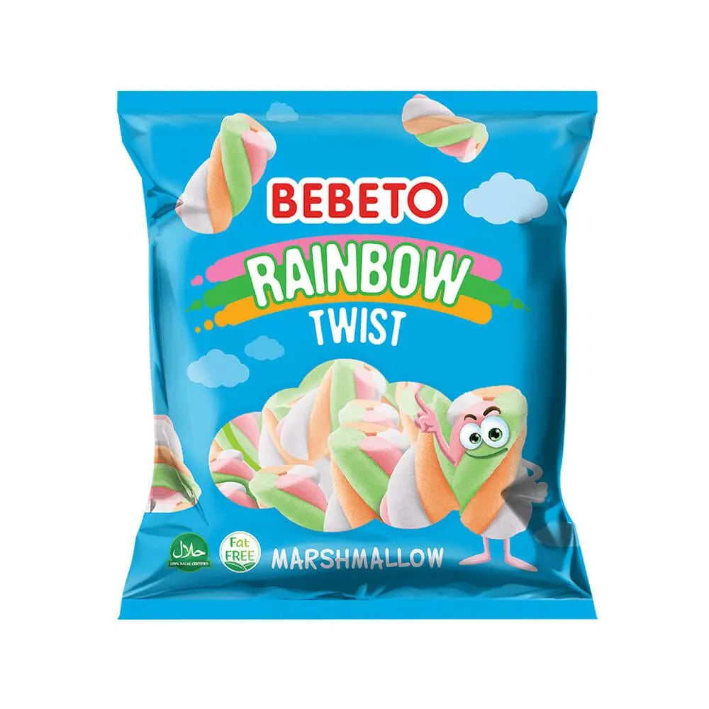 Bebeto Rainbow Twist Marshmallows: 9-Ounce Bag