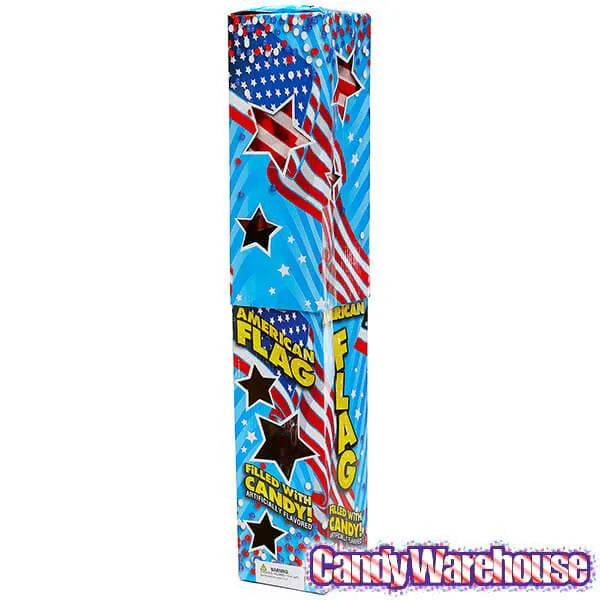 Bee International Candy Filled American Flags: 18-Piece Box