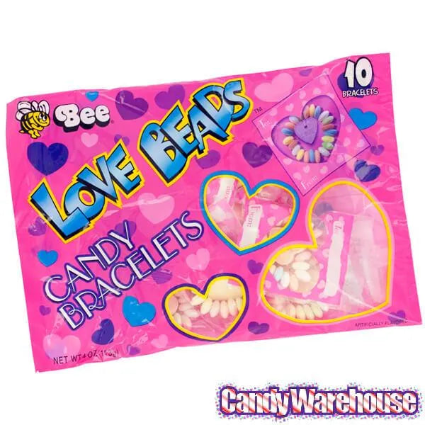 Bee International Candy Heart Love Bracelets Packs: 240-Piece Case