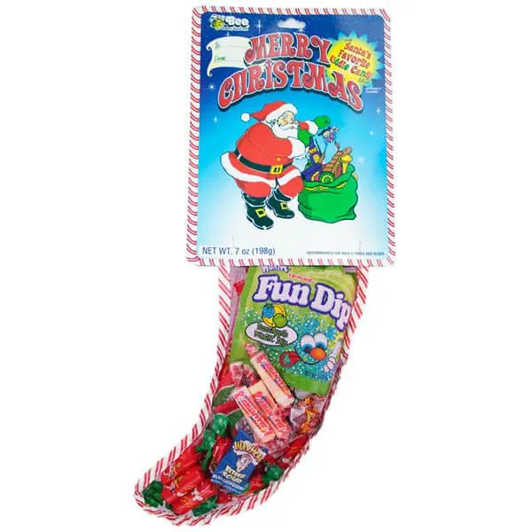 Bee International Christmas Candy 7-Ounce Mesh Stockings: 36-Piece Case