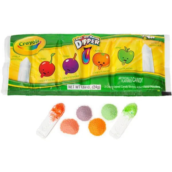 Bee International Color Your Mouth Candy Dippers: 12-Piece Display