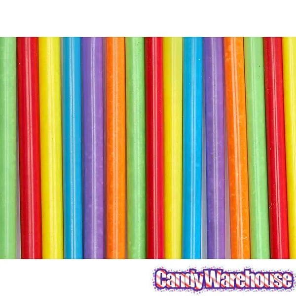 Bee International Color Your Mouth Candy Powder Filled Straws: 12-Piece Display