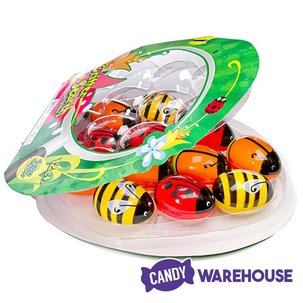 Bee International Critter Plastic Easter Eggs with Candy: 12-Piece Pack