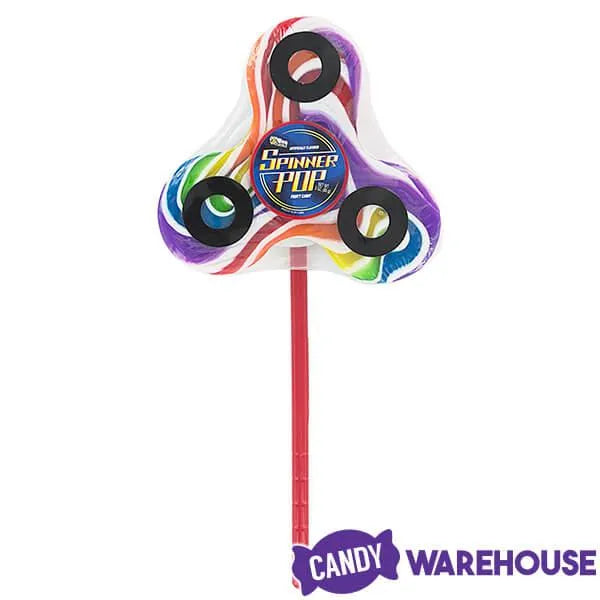 Bee International Fidget Spinner 3-Ounce Rainbow Swirl Pops: 12-Piece Display