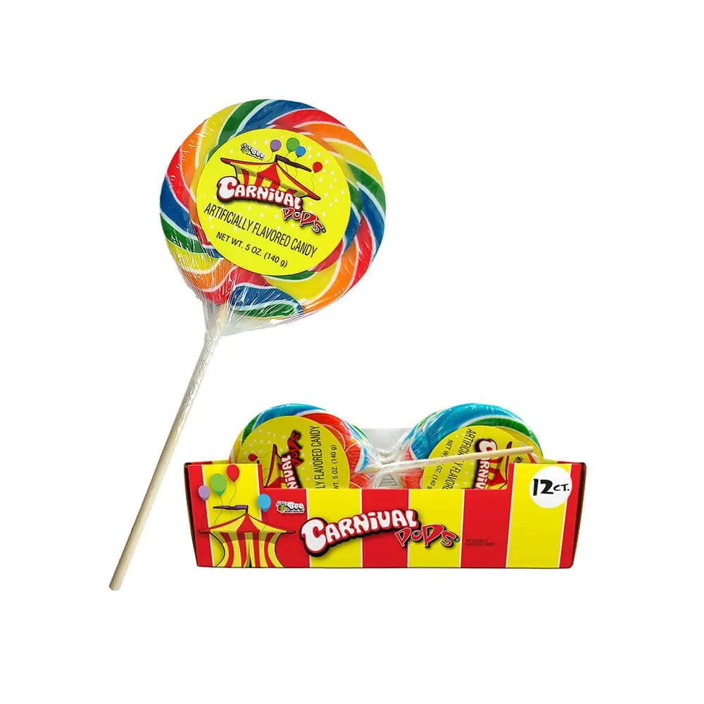 Bee International Giant 4.25-Ounce Carnival Pops: 12-Piece Box