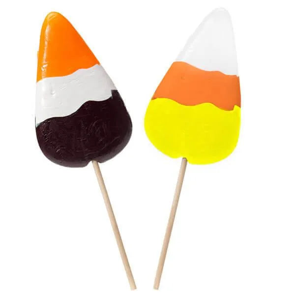 Bee International Halloween Jumbo Candy Corn Lollipops: 12-Piece Display