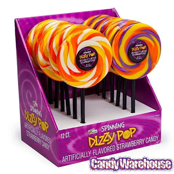 Bee International Halloween Spinning Dizzy Pops: 12-Piece Display