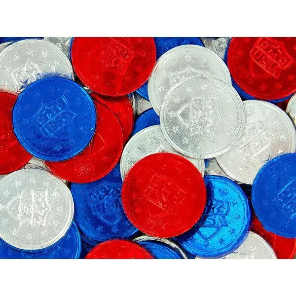 Bee International Patriotic USA Bubble Gum Coins: 100-Piece Bag