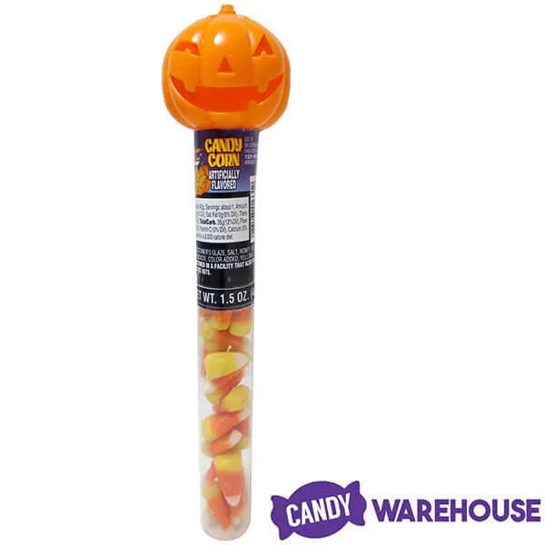 Bee International Pumpkin Topped Tubes with Candy Corn: 24-Piece Box