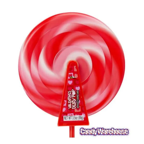 Bee International Valentine Spinning Dizzy Pops: 12-Piece Box