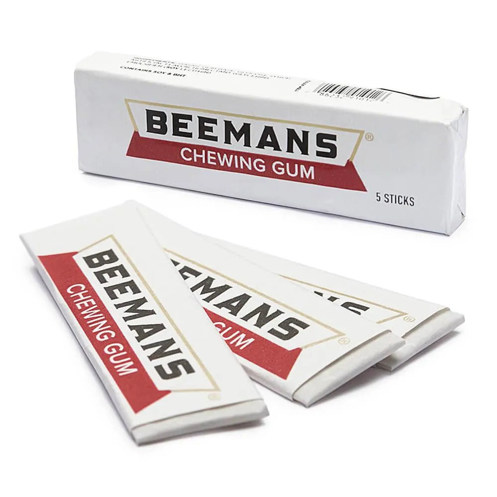 Beeman's Chewing Gum 5-Stick Packs: 20-Piece Box