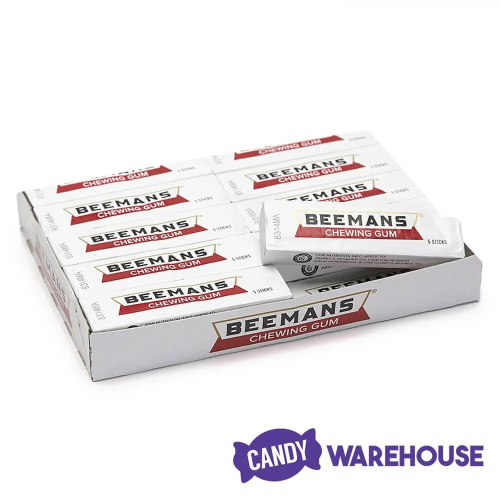 Beeman's Chewing Gum 5-Stick Packs: 20-Piece Box