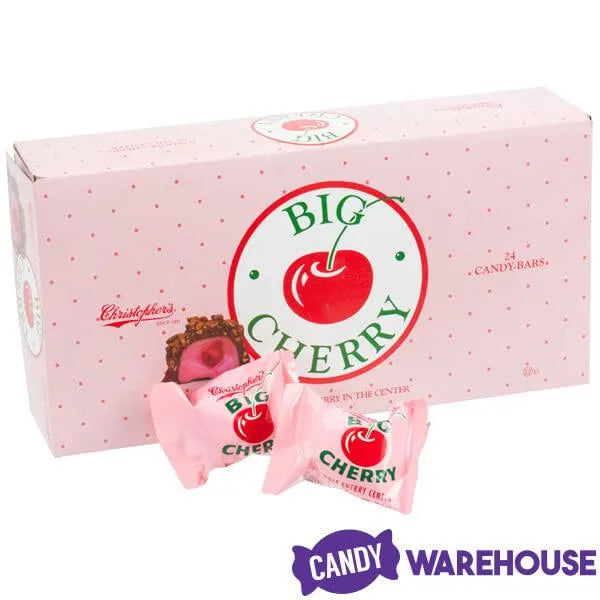 Big Cherry Candy Bars: 24-Piece Box