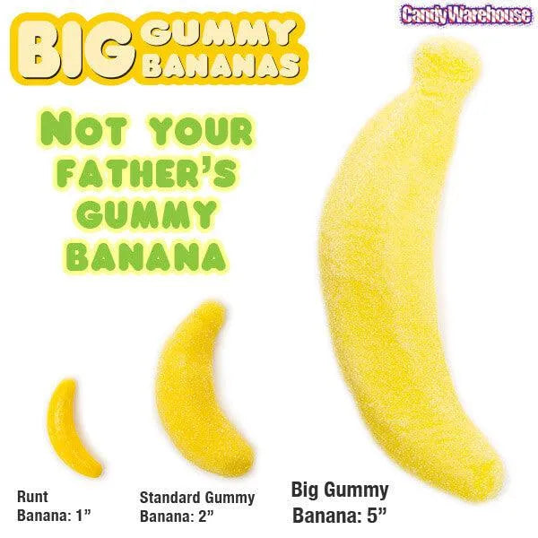 Big Gummy Banana Candy: 5LB Bag