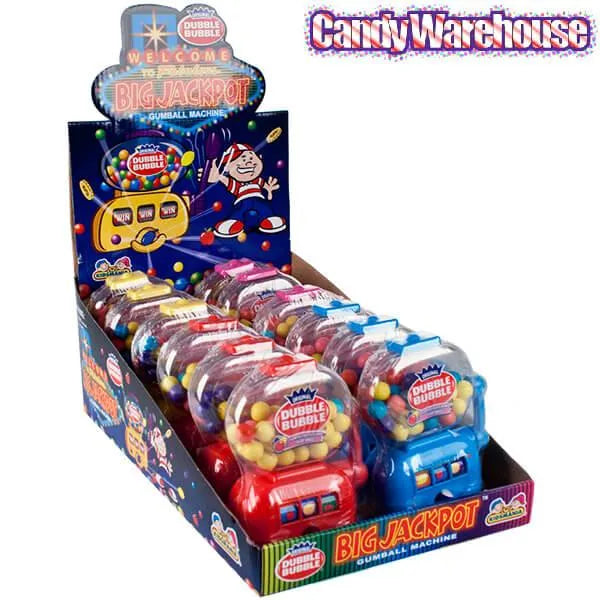 Big Jackpot Slot Machine Gumball Machines: 12-Piece Box