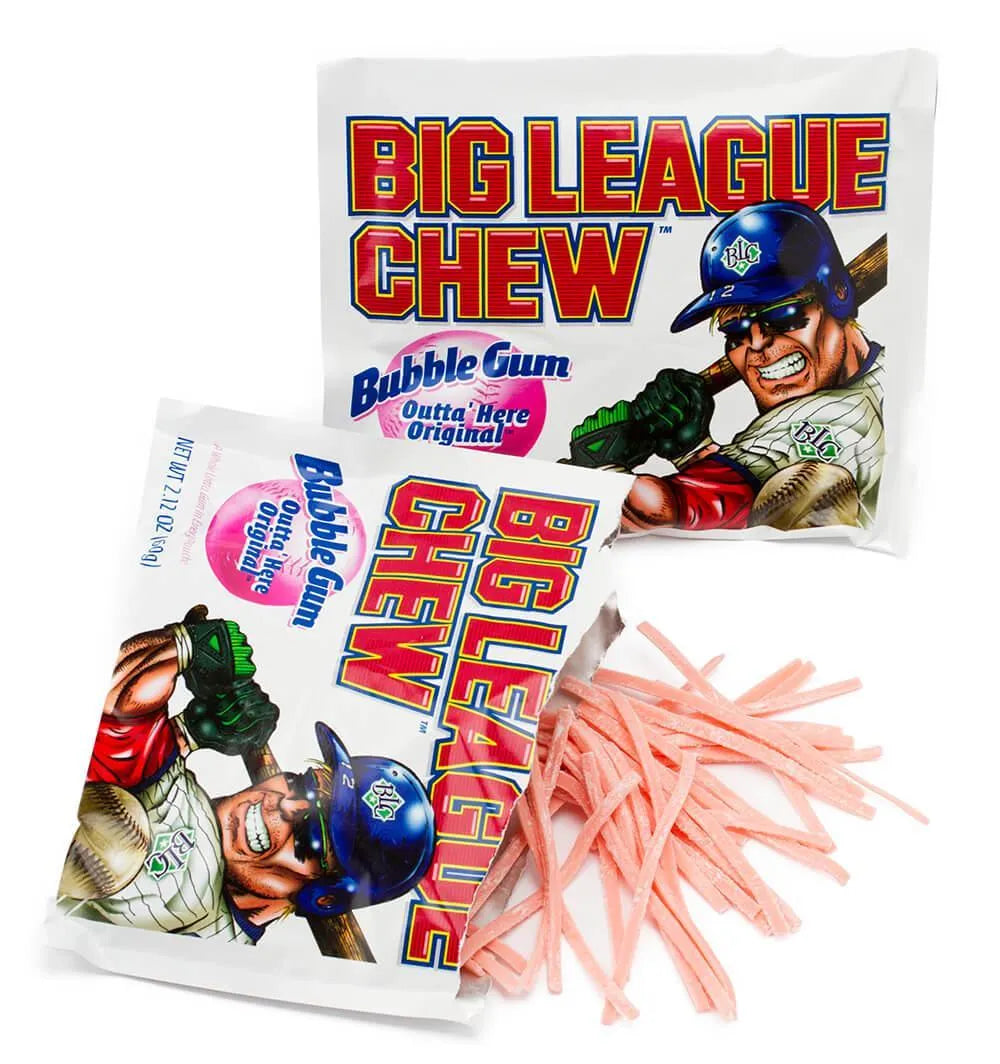 Big League Chew Bubble Gum Packs - Original: 12-Piece Box