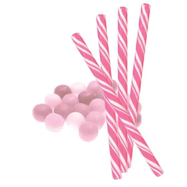 Birth Announcement Candy Sticks - Girl: 24-Piece Box