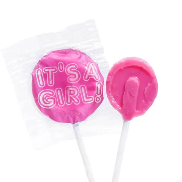 Birth Announcement Lollipops - Girl Pink: 25-Piece Bag