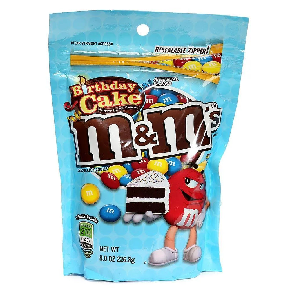 Birthday Cake M&M's Candy: 8-Ounce Bag