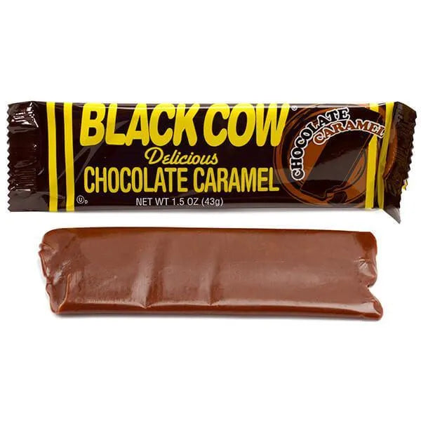 Black Cow Chocolate Caramel Candy Bars: 24-Piece Box