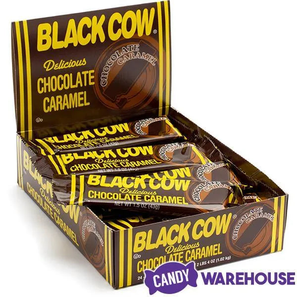 Black Cow Chocolate Caramel Candy Bars: 24-Piece Box